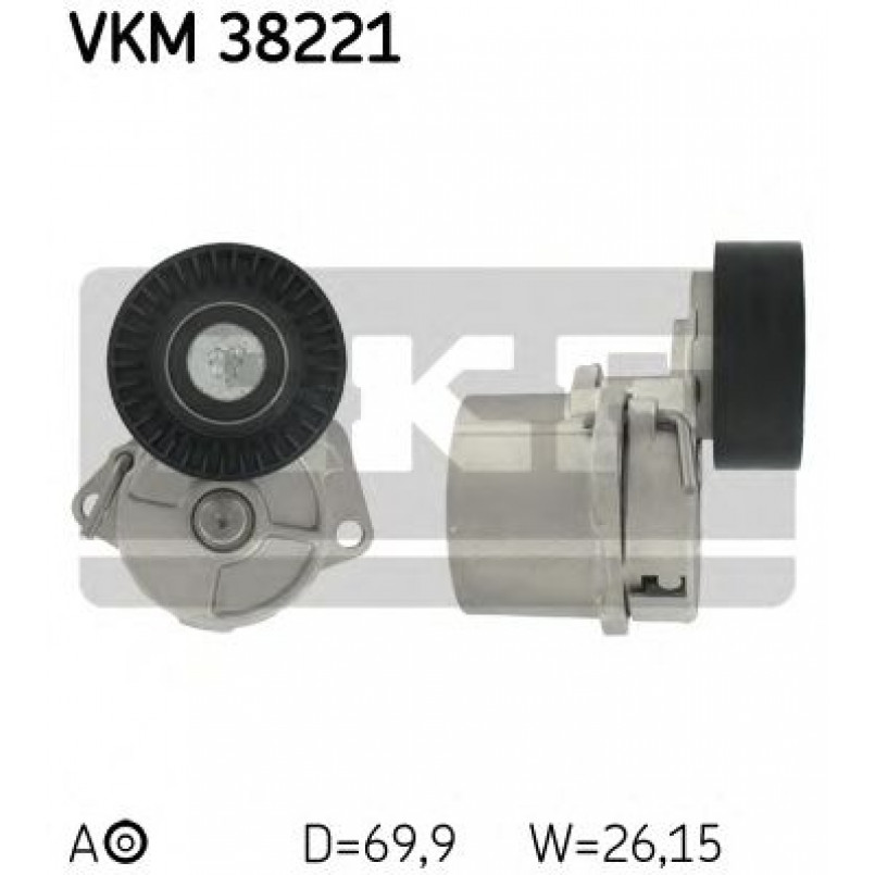 VKM 38221 SKF Натягувач поліклинового ременя